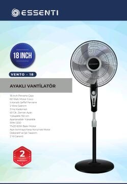 Essenti Vento 18'' Ayaklı Vantilatör