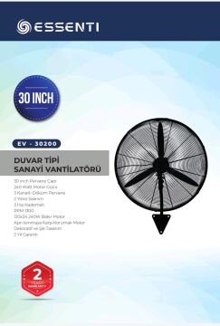 Essenti EV-30200 30 Inç Duvar Tipi Vantilatör