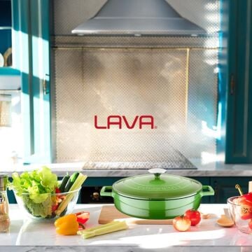 Lava Döküm Çok Amaçlı Yayvan Tencere. Folk Serisi Çap(Ø)28cm
