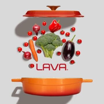 Lava Döküm Çok Amaçlı Yayvan Tencere Döküm Demir Yekpare Kulplu Edition Serisi Çap(Ø)28cm