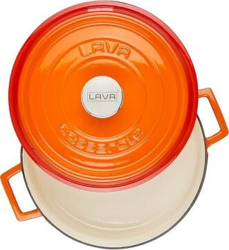 Lava Döküm Çok Amaçlı Yayvan Tencere Döküm Demir Yekpare Kulplu Edition Serisi Çap(Ø)28cm