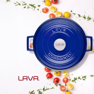 Lava Döküm Çok Amaçlı Yayvan Tencere. Trendy Serisi Çap(Ø)28cm