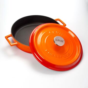 Lava Döküm Çok Amaçlı Yayvan Tencere. Trendy Serisi Çap(Ø)28cm