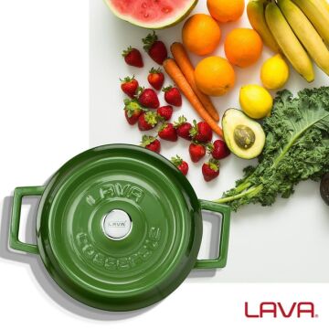 Lava Döküm Yuvarlak Tencere. Trendy Çap(Ø) 16cm