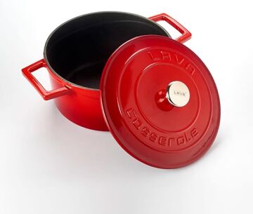 Lava Döküm Yuvarlak Tencere. Folk Çap(Ø)20cm.