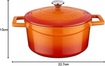 Lava Döküm Yuvarlak Tencere. Folk Çap(Ø) 22cm