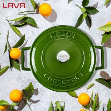 Lava Döküm Yuvarlak Tencere. Folk Çap(Ø) 22cm