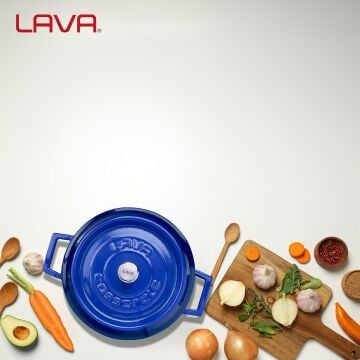 Lava Döküm Yuvarlak Tencere. Trendy Çap(Ø) 24cm