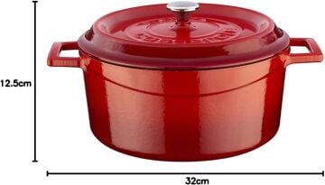 Lava Döküm Yuvarlak Tencere. Trendy Çap(Ø) 24cm