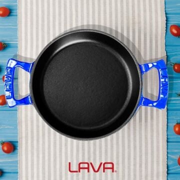 Lava Döküm Yuvarlak Sahan Döküm Demir Yekpare Çift Kulplu Çap(Ø)16cm