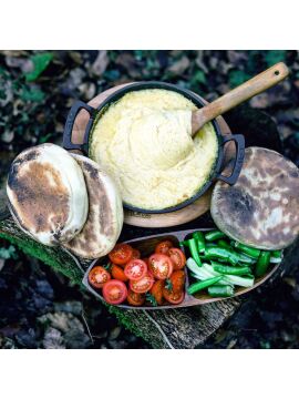 Lava Döküm Yuvarlak Sahan Döküm Demir Yekpare Çift Kulplu Çap(Ø)20cm
