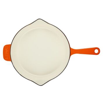 Lava Döküm Yuvarlak Kızartma Tavası Döküm Demir Yekpare Saplı Edition Serisi Çap(Ø)28cm