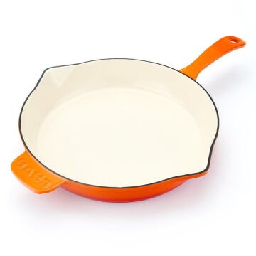 Lava Döküm Yuvarlak Kızartma Tavası Döküm Demir Yekpare Saplı Edition Serisi Çap(Ø)28cm