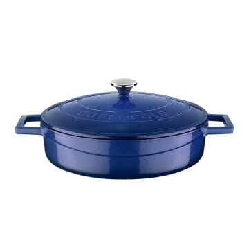 Lava Döküm Çok Amaçlı Yayvan Tencere. Folk Serisi Çap(Ø)24cm