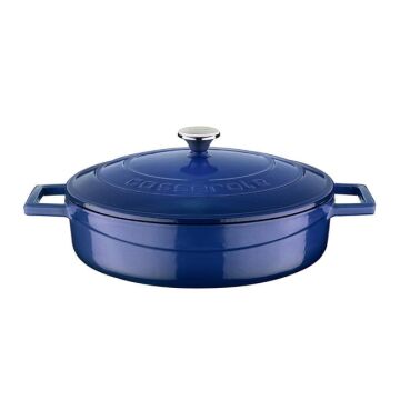 Lava Döküm Çok Amaçlı Yayvan Tencere. Folk Serisi Çap(Ø)24cm