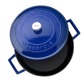 Lava Döküm Çok Amaçlı Yayvan Tencere. Folk Serisi Çap(Ø)24cm