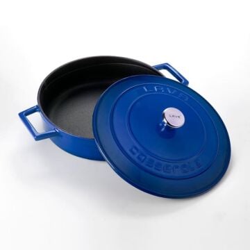 Lava Döküm Çok Amaçlı Yayvan Tencere. Folk Serisi Çap(Ø)24cm