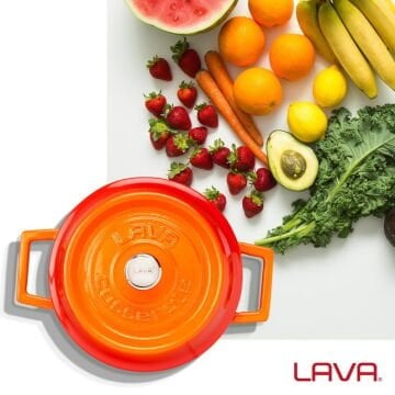 Lava Döküm Yuvarlak Tencere. Trendy Çap(Ø) 16cm