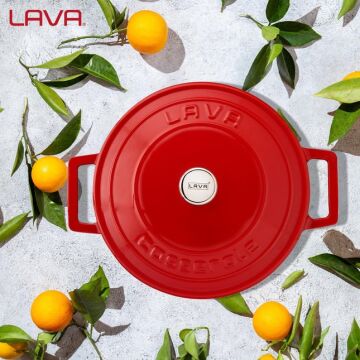 Lava Döküm Yuvarlak Tencere. Folk Çap(Ø) 22cm