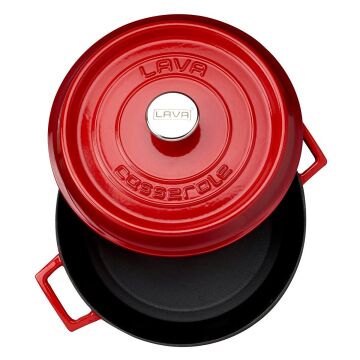 Lava Döküm Yuvarlak Tencere. Trendy Çap(Ø)28cm.