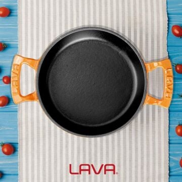 Lava Döküm Yuvarlak Sahan Döküm Demir Yekpare Çift Kulplu Çap(Ø)16cm