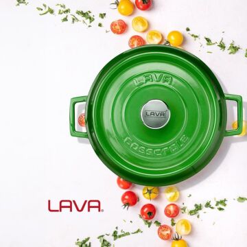 Lava Döküm Çok Amaçlı Yayvan Tencere. Trendy Serisi Çap(Ø)28cm