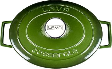 Lava Döküm Oval Tencere. Folk Serisi Ölçü 21x27cm