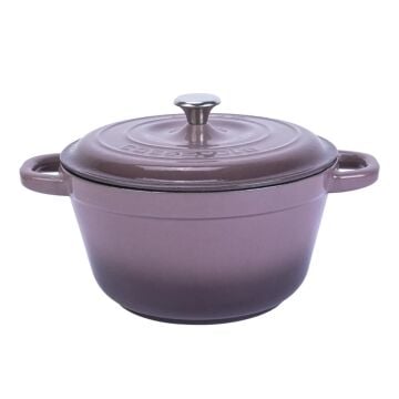Lava Döküm Yuvarlak Tencere Döküm Demir Kapak New Heritage Serisi Çap(Ø)26cm.