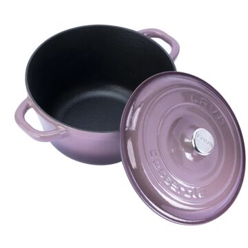 Lava Döküm Yuvarlak Tencere Döküm Demir Kapak New Heritage Serisi Çap(Ø)26cm.