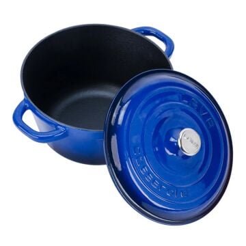 Lava Döküm Yuvarlak Tencere Döküm Demir Kapak New Heritage Serisi Çap(Ø)26cm.