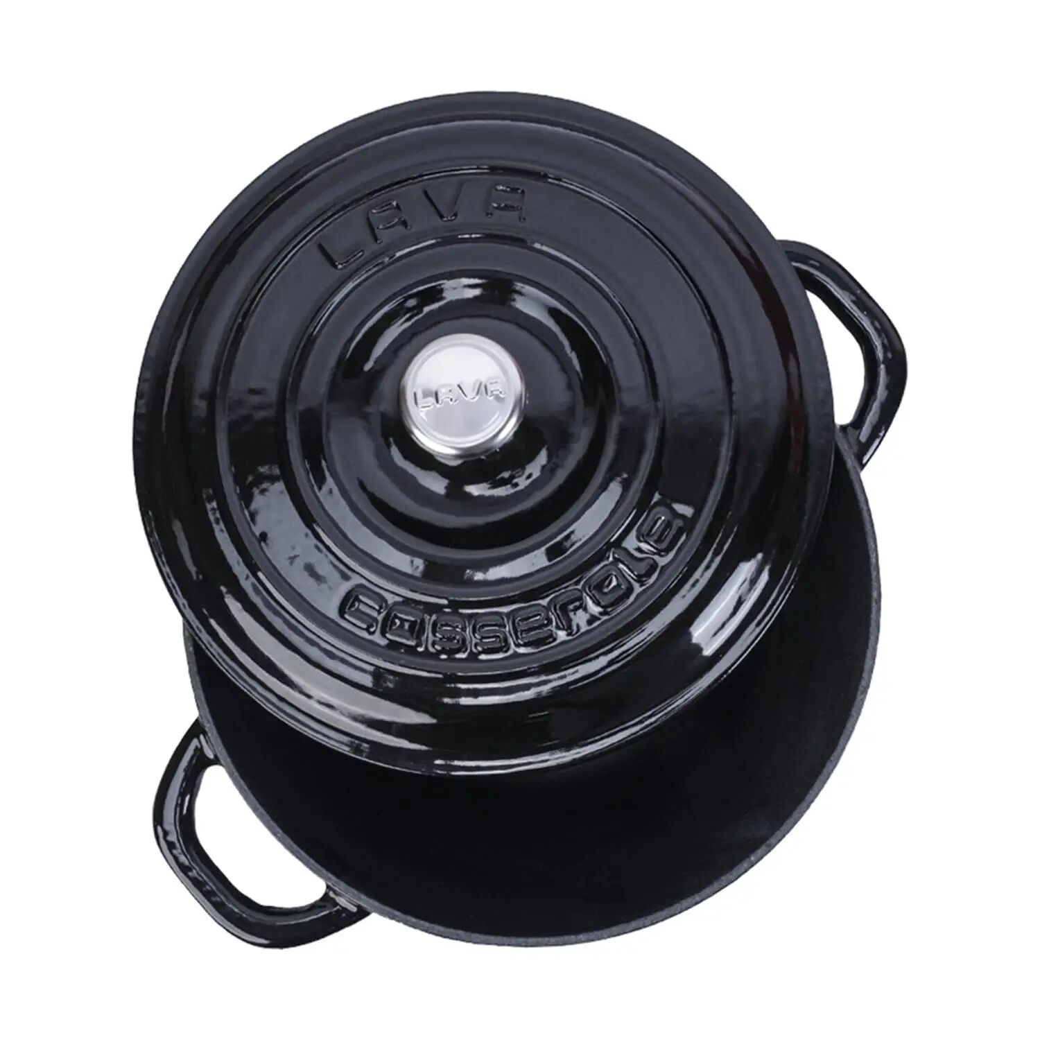 Lava Döküm Yuvarlak Tencere Döküm Demir Kapak New Heritage Serisi Çap(Ø)26cm.