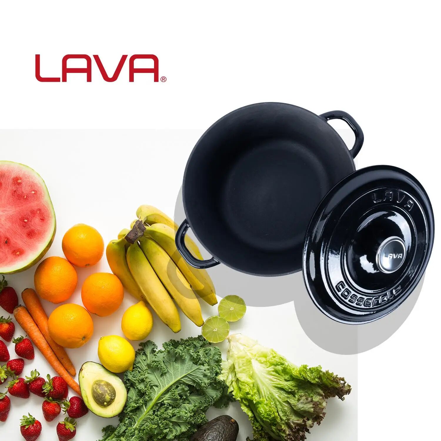 Lava Döküm Yuvarlak Tencere Döküm Demir Kapak New Heritage Serisi Çap(Ø)26cm.