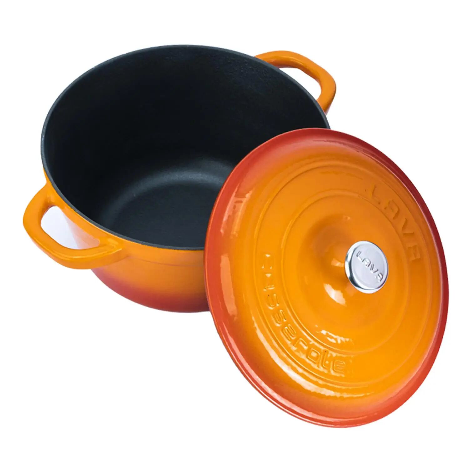 Lava Döküm Yuvarlak Tencere Döküm Demir Kapak New Heritage Serisi Çap(Ø)26cm.