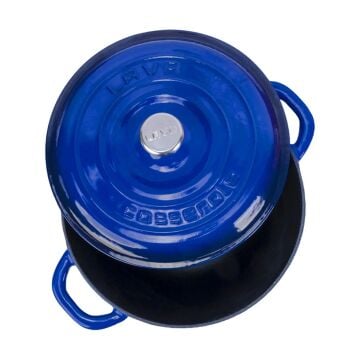 Lava Döküm Yuvarlak Tencere Döküm Demir Kapak New Heritage Serisi Çap(Ø)24cm.