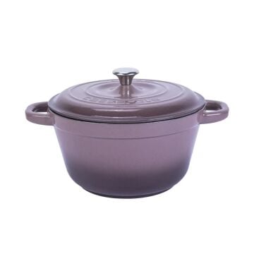 Lava Döküm Yuvarlak Tencere Döküm Demir Kapak New Heritage Serisi Çap(Ø)24cm.