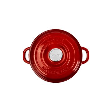 Lava Döküm Yuvarlak Tencere Döküm Demir Kapak New Heritage Serisi Çap(Ø)24cm.