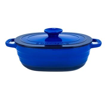 Lava Döküm Oval Tencere Döküm Demir Kapak Experience Serisi Ölçü 24x33cm