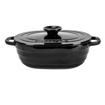 Lava Döküm Oval Tencere Döküm Demir Kapak Experience Serisi Ölçü 24x33cm