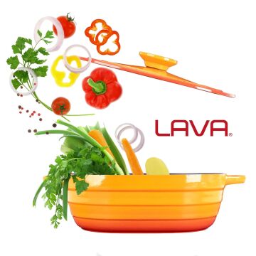Lava Döküm Oval Tencere Döküm Demir Kapak Experience Serisi Ölçü 24x33cm