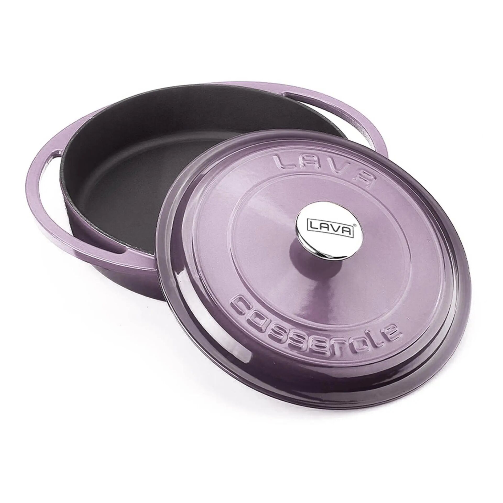 Lava Döküm Çok Amaçlı Yayvan Tencere Döküm Demir Kapak Heritage Serisi Çap(Ø)28cm.