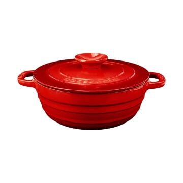 Lava Döküm Yuvarlak Tencere Döküm Demir Kapak Experience Serisi Çap(Ø)28cm