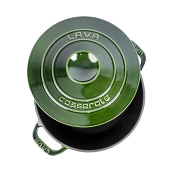 Lava Döküm Yuvarlak Tencere Döküm Demir Kapak Experience Majolik Serisi Çap(Ø)28cm