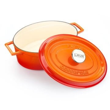 Lava Döküm Oval Tencere. Edition Serisi Ölçü 23x29cm