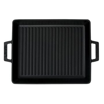 Lava Metal Saplı 26x32 CM Demir Döküm Kare Izgara Tavası