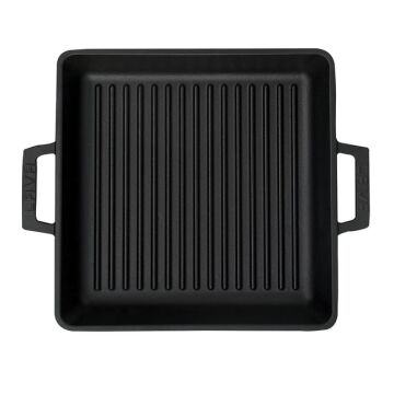 Lava Metal Saplı 26x26 CM Demir Döküm Kare Izgara Tavası