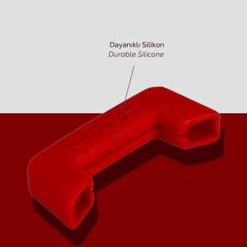 Lava Döküm Isı Dayanımlı Tencere Silikon Tutacak. (1set=2adet)