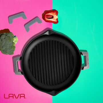 Lava Döküm Isı Dayanımlı Tencere Silikon Tutacak. (1set=2adet)